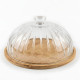 Cake Serving Platter with Glass Lid